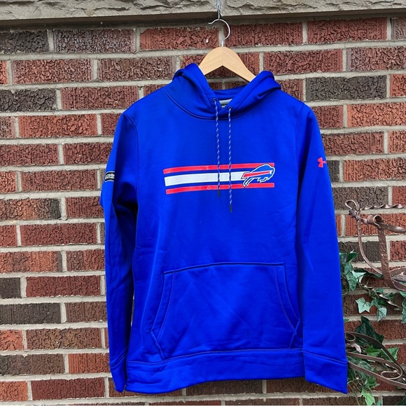 NFL Combine Authentic Blue Red and White Buffalo Bills Loose Fit